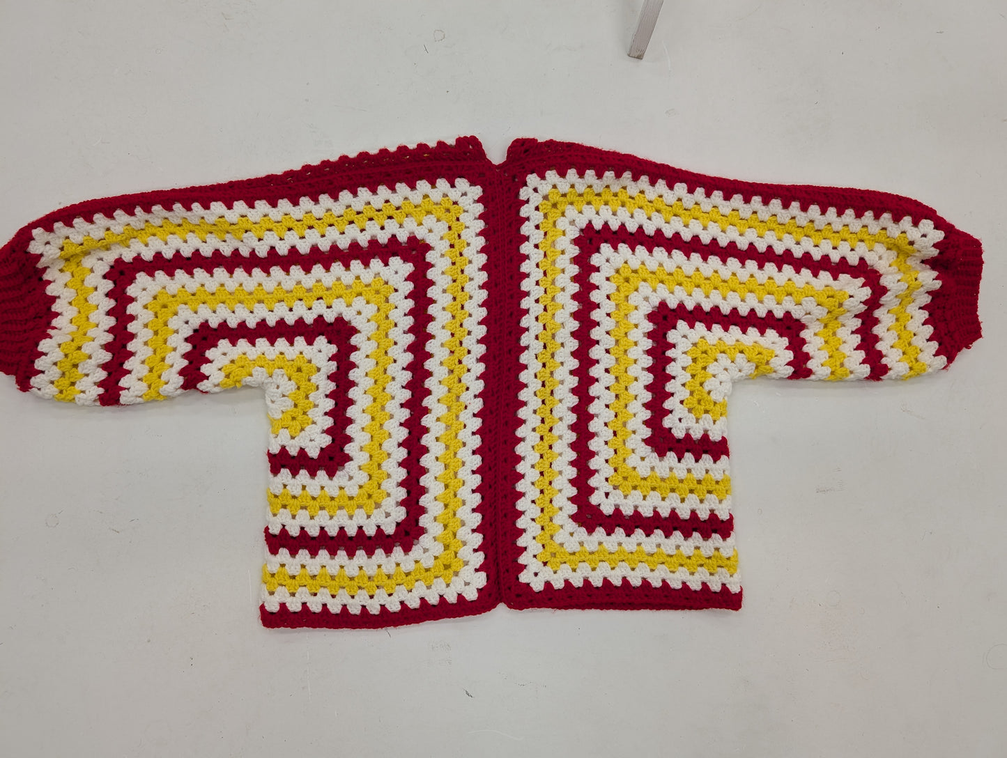 Game Day 3/4 Sleeve Cuffed Crocheted Cardigan