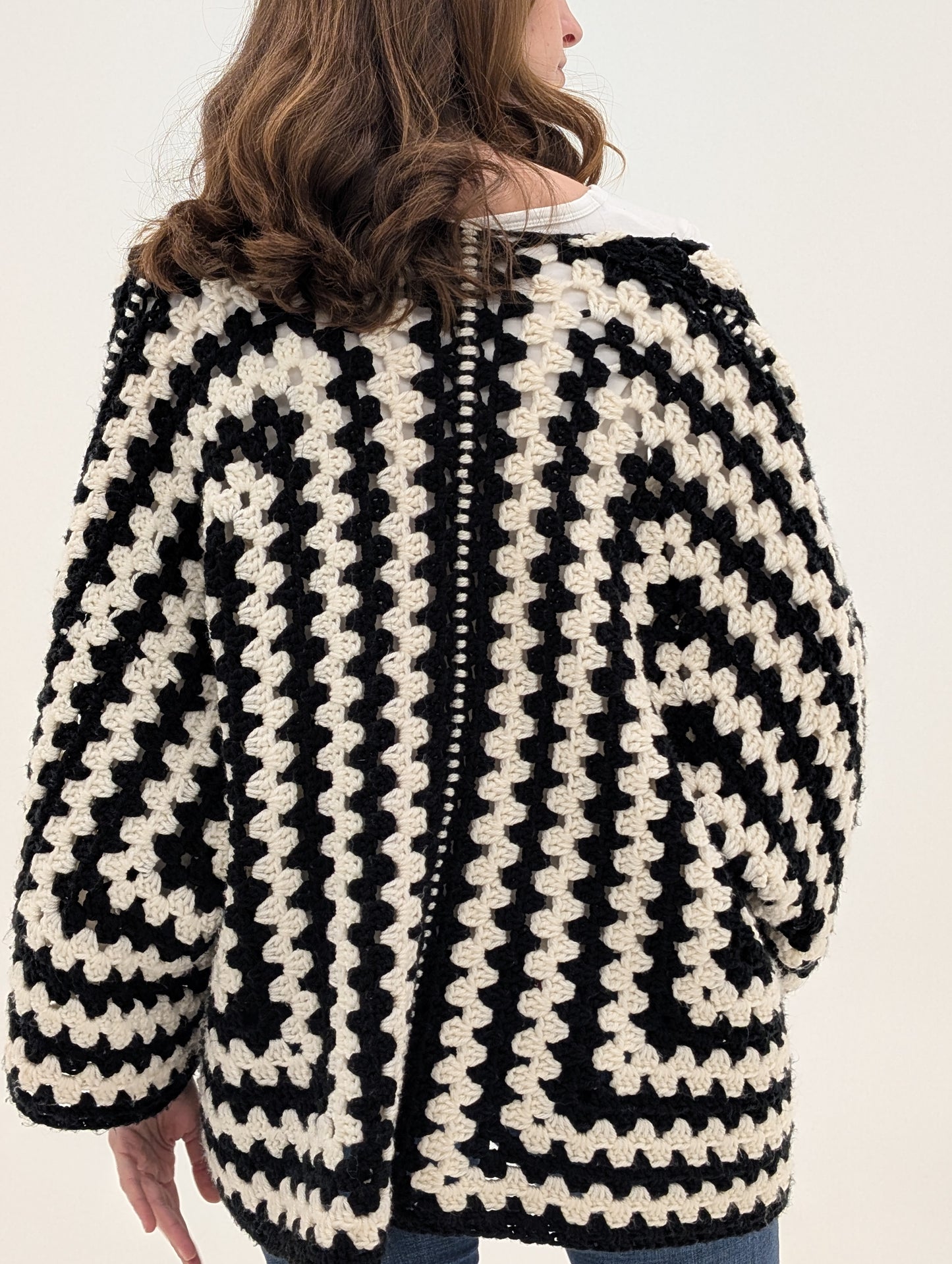 Black and White Boho Cardigan